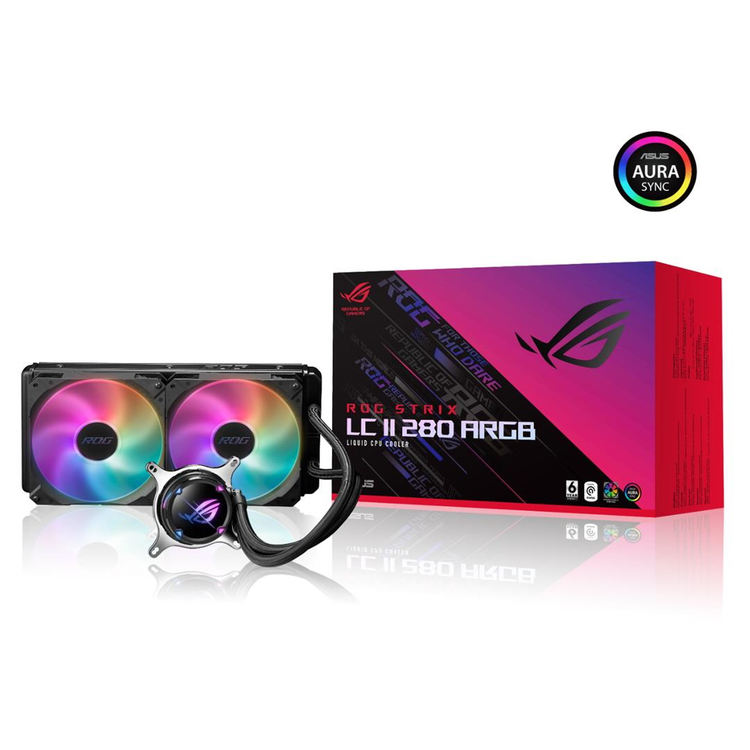 アドレサブルRGB LED搭載の簡易水冷クーラー「ROG STRIX LC II